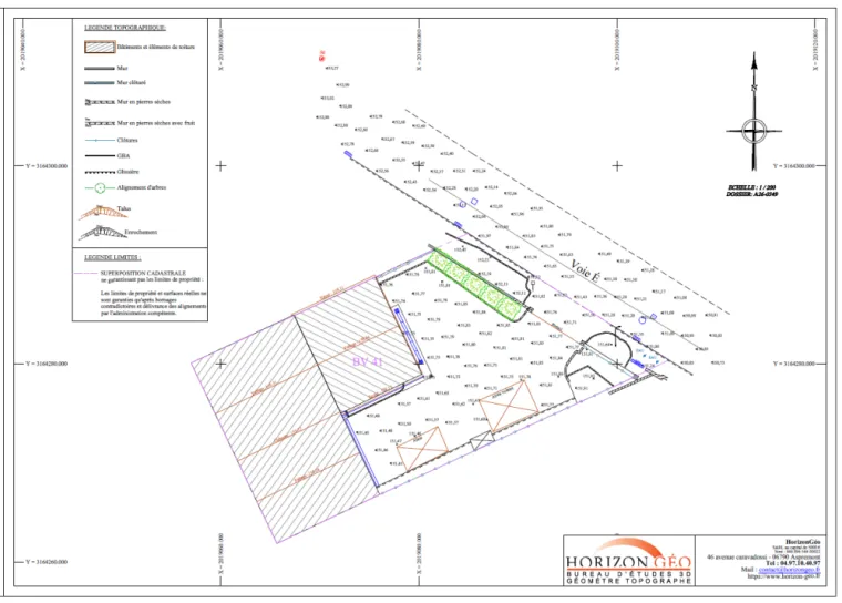 Réalisation de plans complet à Mouans Sartoux, Nice, HorizonGéo