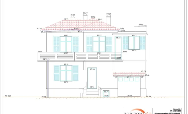 Plan de facade